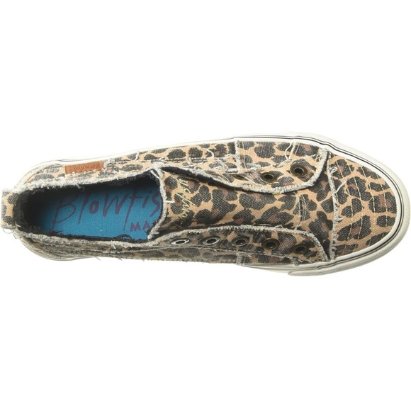 Blowfish Leopard Print Canvas Sneakers - Picture 4 of 7